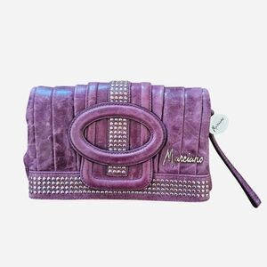Marciano Purple Studded Clutch